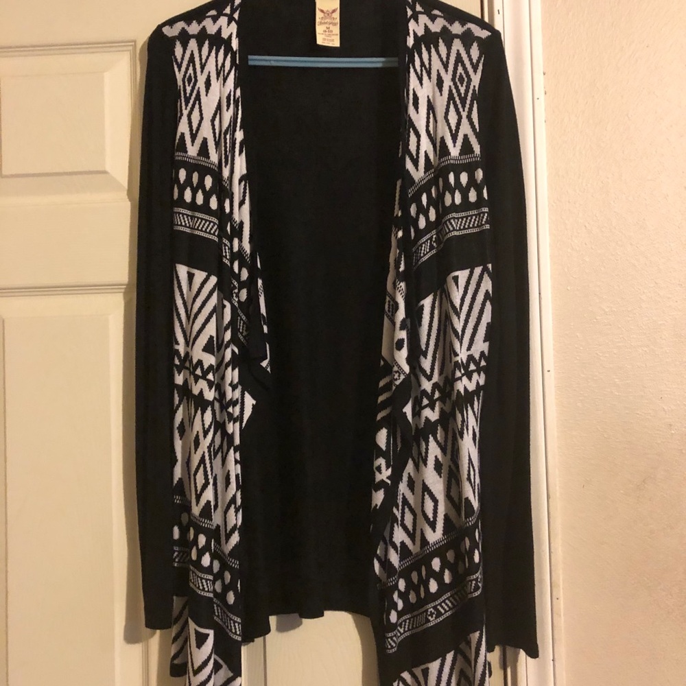 NWOT- Black & White Cardigan
